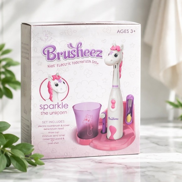 Brusheez Other - Brusheez Kids Electric Toothbrush Set Sparkle the Unicorn Pink Purple Ages 3+